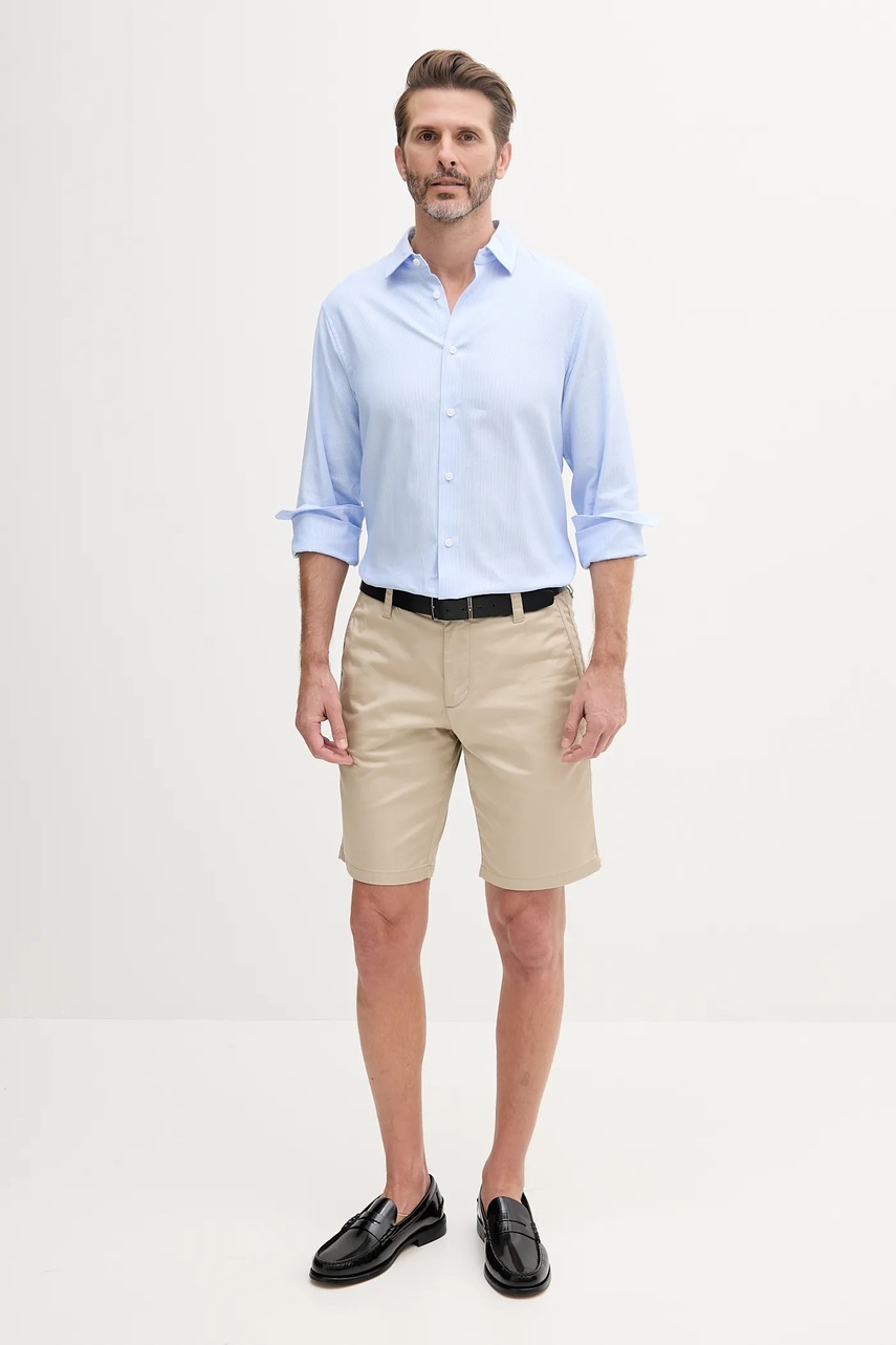 Хлопковая рубашка Armani Exchange regular классический воротник XM000714 AF13207