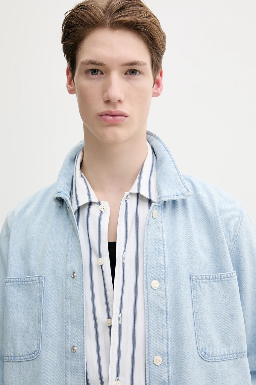 Πουκάμισο Marc O'Polo χρώμα: μπλε, 5000005865 φωτογραφία