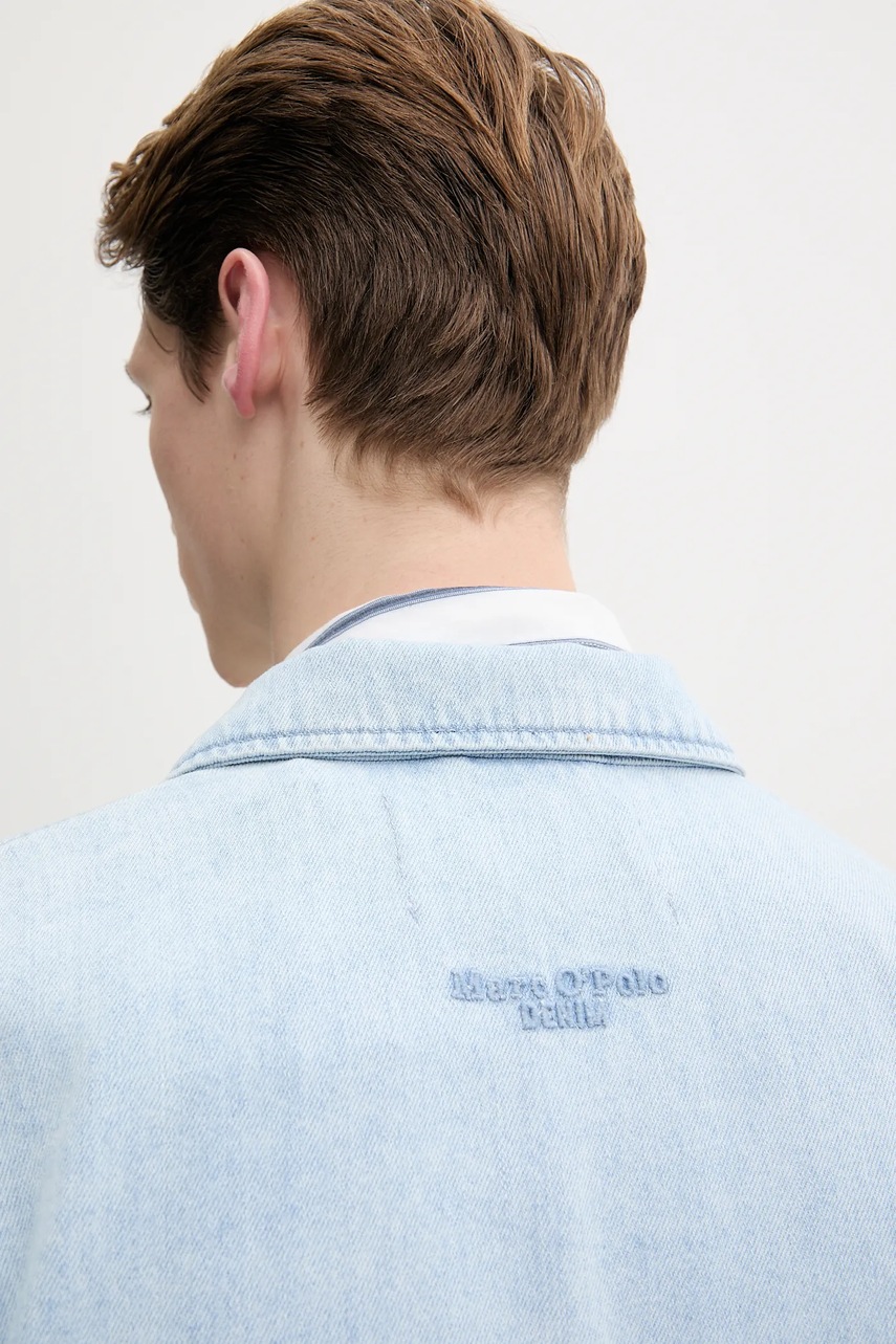 Πουκάμισο Marc O'Polo χρώμα: μπλε, 5000005865 φωτογραφία