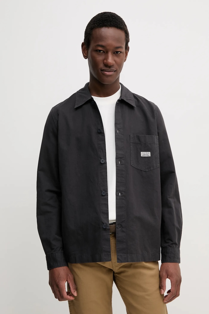 Marc O'Polo camasa din amestec de in barbati, culoarea gri, cu guler clasic, regular, 5000005917 Marc O'Polo camasa din amestec de in barbati, culoarea gri, cu guler clasic, regular, 5000005917