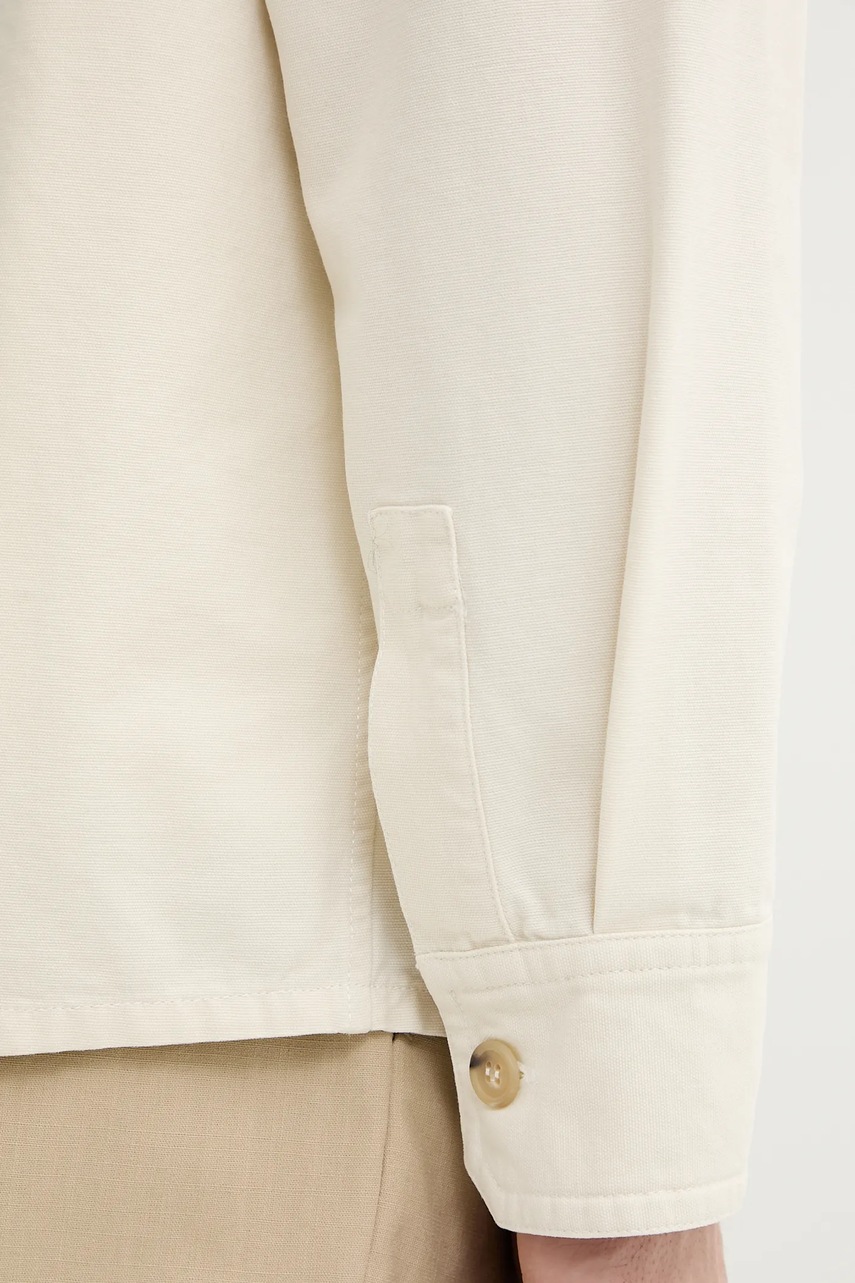 Βαμβακερό πουκάμισο A.P.C. surchemise basile brodee poitrine φωτογραφία