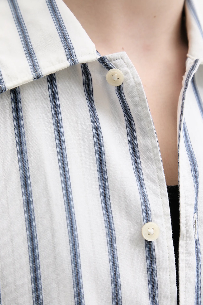 Βαμβακερό πουκάμισο Marc O'Polo ανδρικό, χρώμα: άσπρο, 522721642598 φωτογραφία