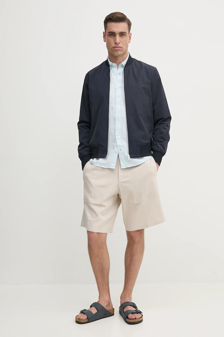 Льняная рубашка Marc OPolo мужская regular воротник button-down 523735342380 Льняная рубашка Marc OPolo мужская regular воротник button-down 523735342380