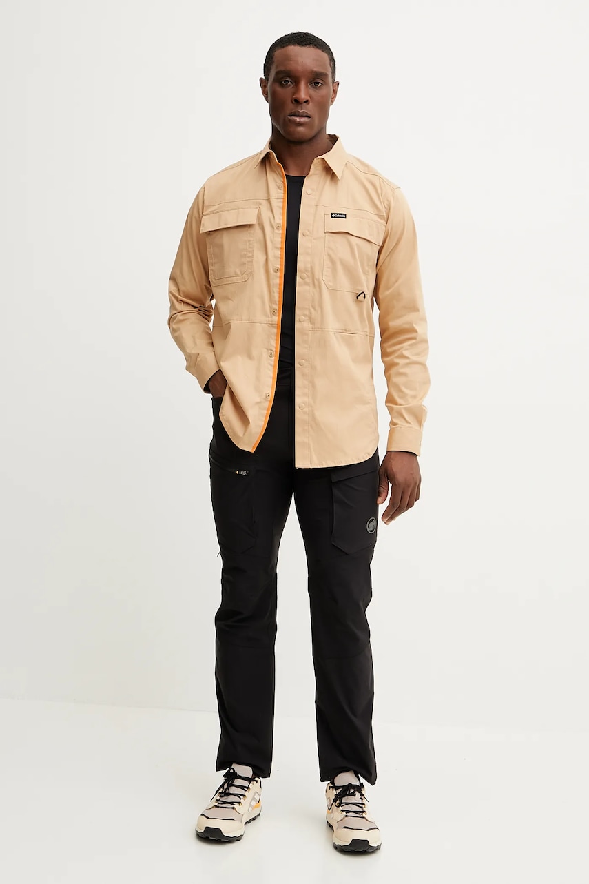 Рубашка Columbia Landroamer Twill мужская цвет коричневый regular классический воротник 2120581 Рубашка Columbia Landroamer Twill мужская цвет коричневый regular классический воротник 2120581