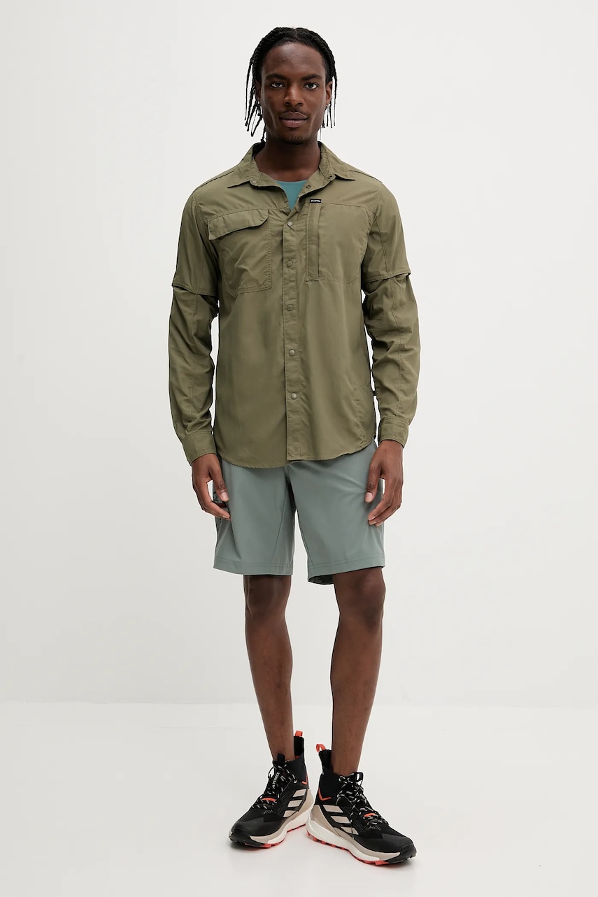 Рубашка Columbia Skien Valley цвет зелёный regular классический воротник 2123325 Рубашка Columbia Skien Valley цвет зелёный regular классический воротник 2123325