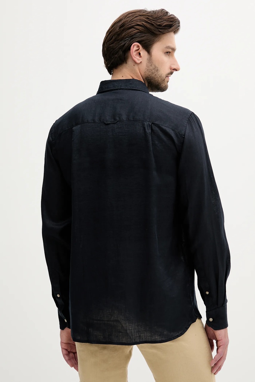 Liu Jo len ing galléros, sötétkék, regular, QA5097 T4359 termék 2. képe