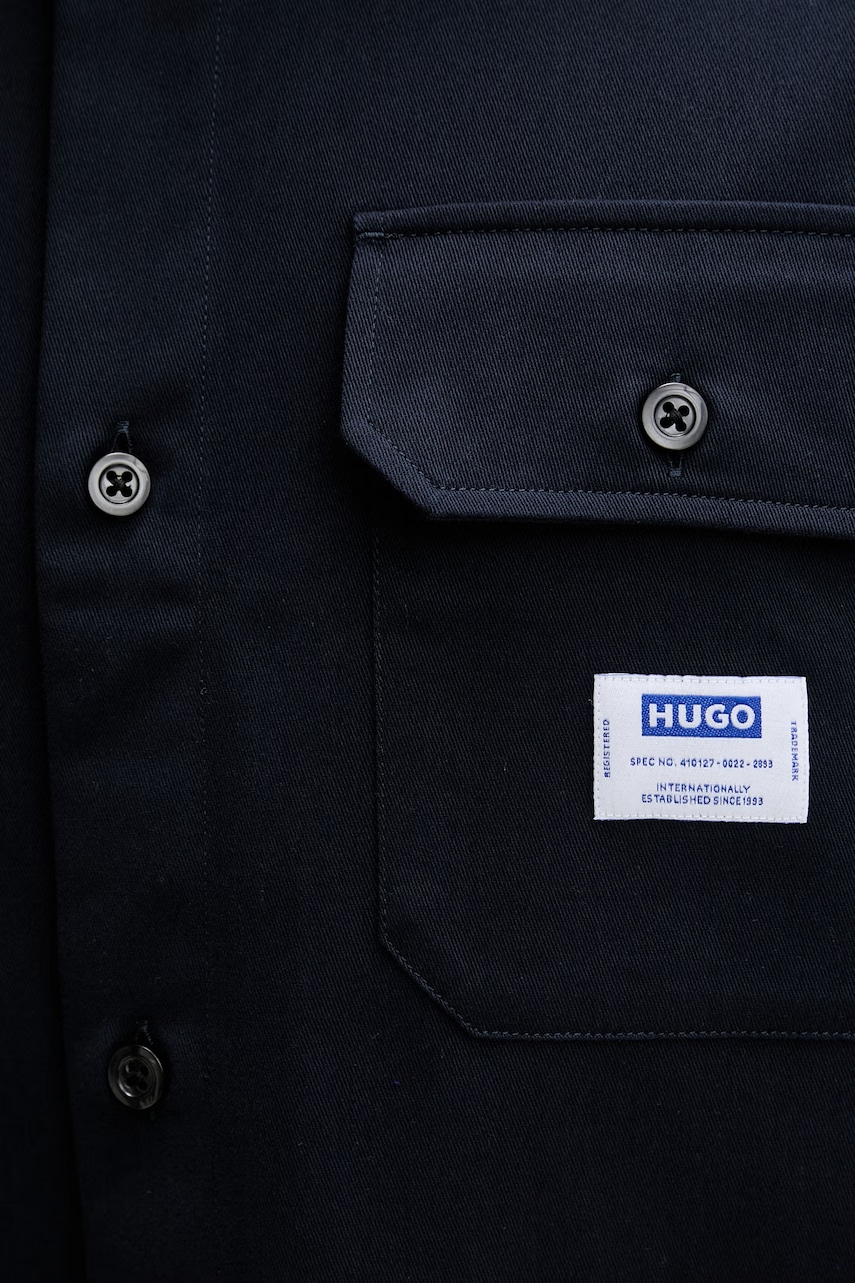 HUGO Blue košeľa pánska bavlnená