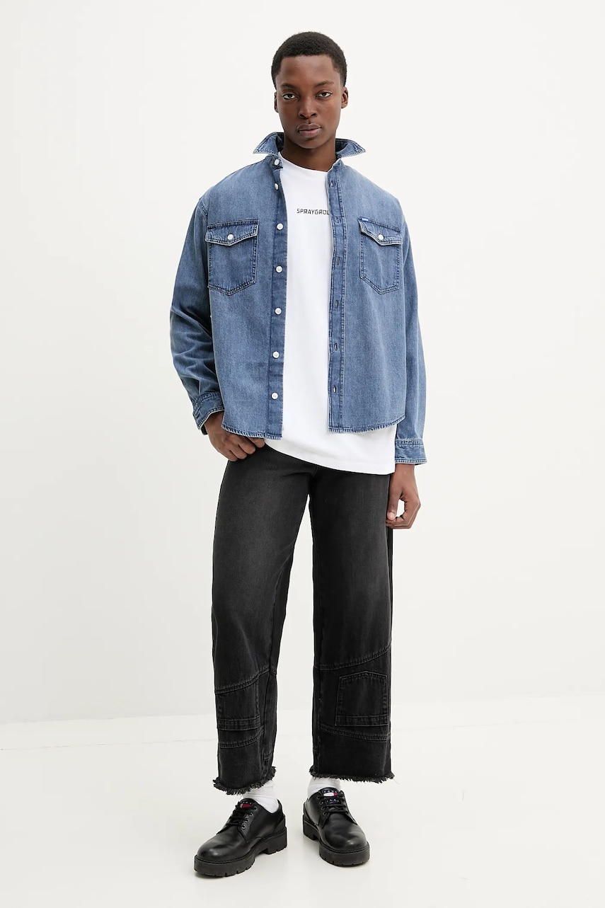 Хлопковая рубашка Hugo Blue мужская 50534162 Хлопковая рубашка Hugo Blue мужская 50534162