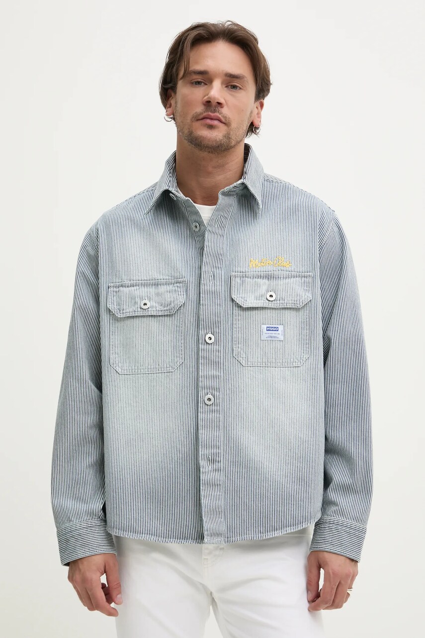 Hugo Blue geaca jeans de tranzitie, 50539045