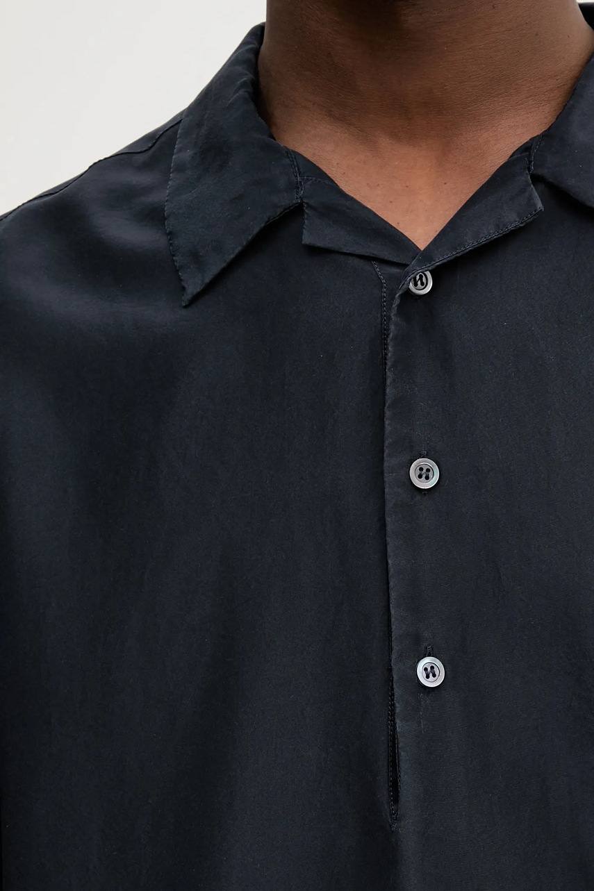 Μεταξωτό πόλο BARENA VENEZIA Camicia Mola χρώμα: ναυτικό μπλε, CAU5072.4134 φωτογραφία