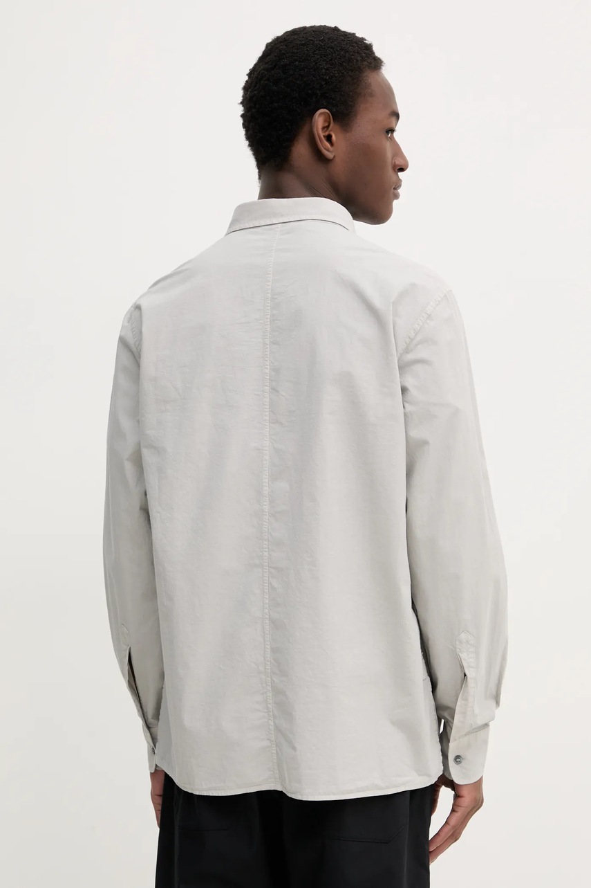 Βαμβακερό πουκάμισο BARENA VENEZIA Camicia Mola ανδρικό, χρώμα: γκρι, CAU5075.2586 φωτογραφία