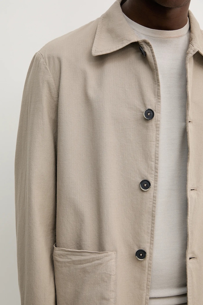 Βαμβακερό μπουφάν BARENA VENEZIA Camicia Mola χρώμα: μπεζ, OSU5060.2763 φωτογραφία