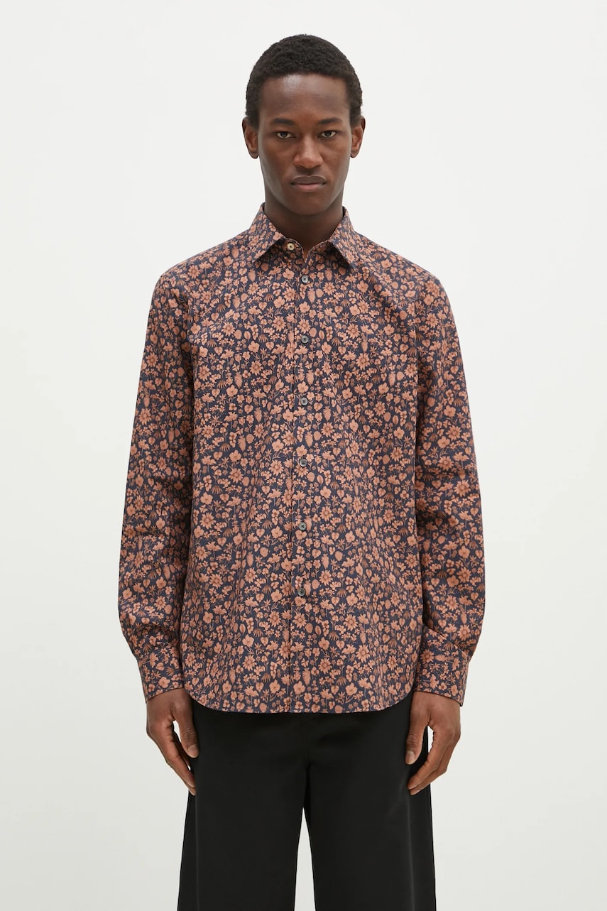 Levně Bavlněná košile Paul Smith tmavomodrá barva, slim, s klasickým límcem, M1R-800P-P02609