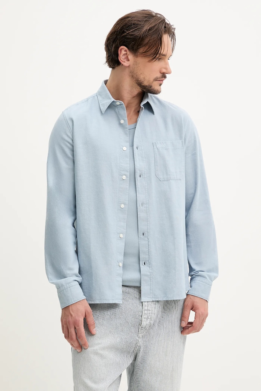 HUGO camasa din bumbac barbati, cu guler clasic, regular, 50539835