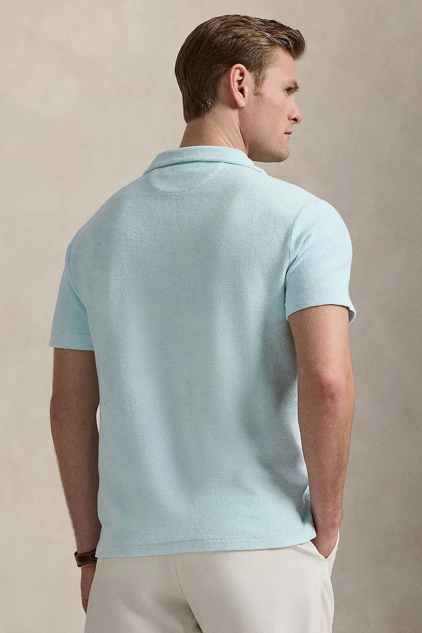Хлопковое поло Polo Ralph Lauren Polo Shirt мужское однотонное 710965382 Хлопковое поло Polo Ralph Lauren Polo Shirt мужское однотонное 710965382