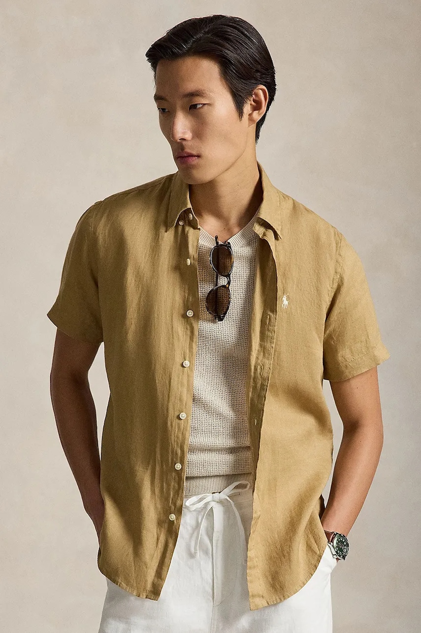 Πουκάμισο από λινό Polo Ralph Lauren Sport Shirt