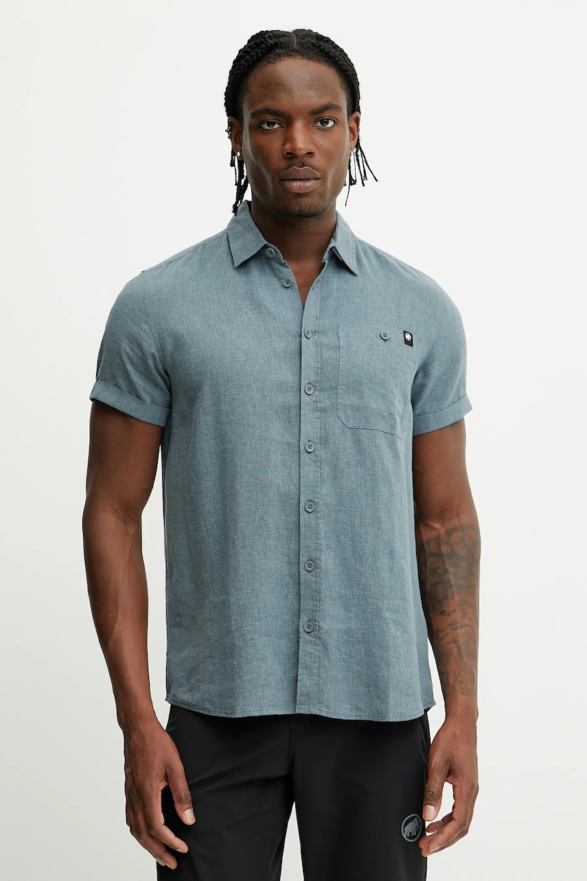 Mammut cămașă Alvra culoarea gri, cu guler clasic, regular, 1015-01580