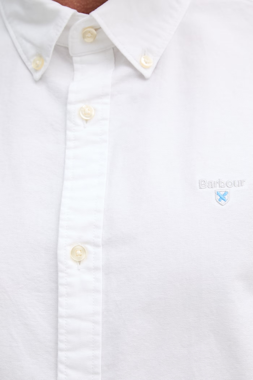Barbour košeľa oxford pánska bavlnená Oxtown S/S Tailored Shirt