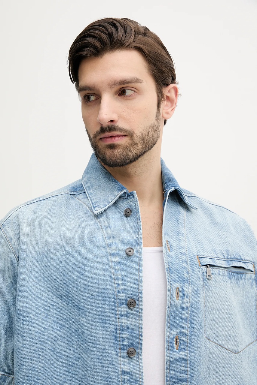 Džínová košile BOSS Orange (obrázek 4)