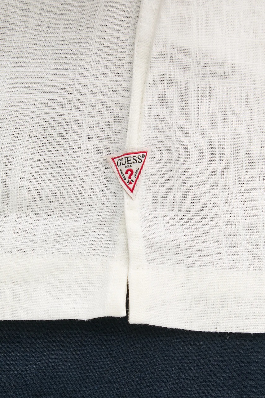 Košile s příměsí lnu Guess MOSLEY (obrázek 5)