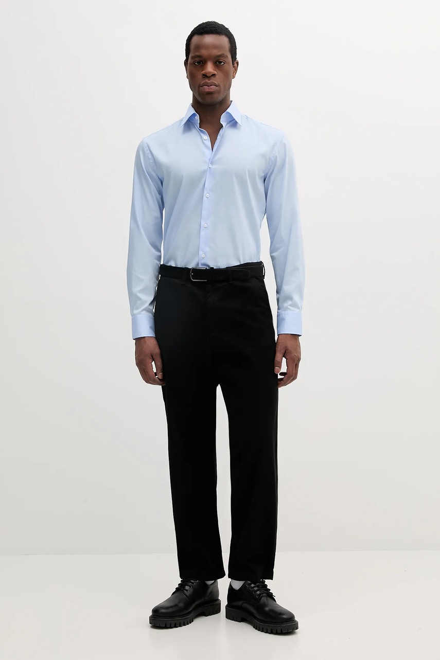 Хлопковая рубашка BOSS slim 50539177