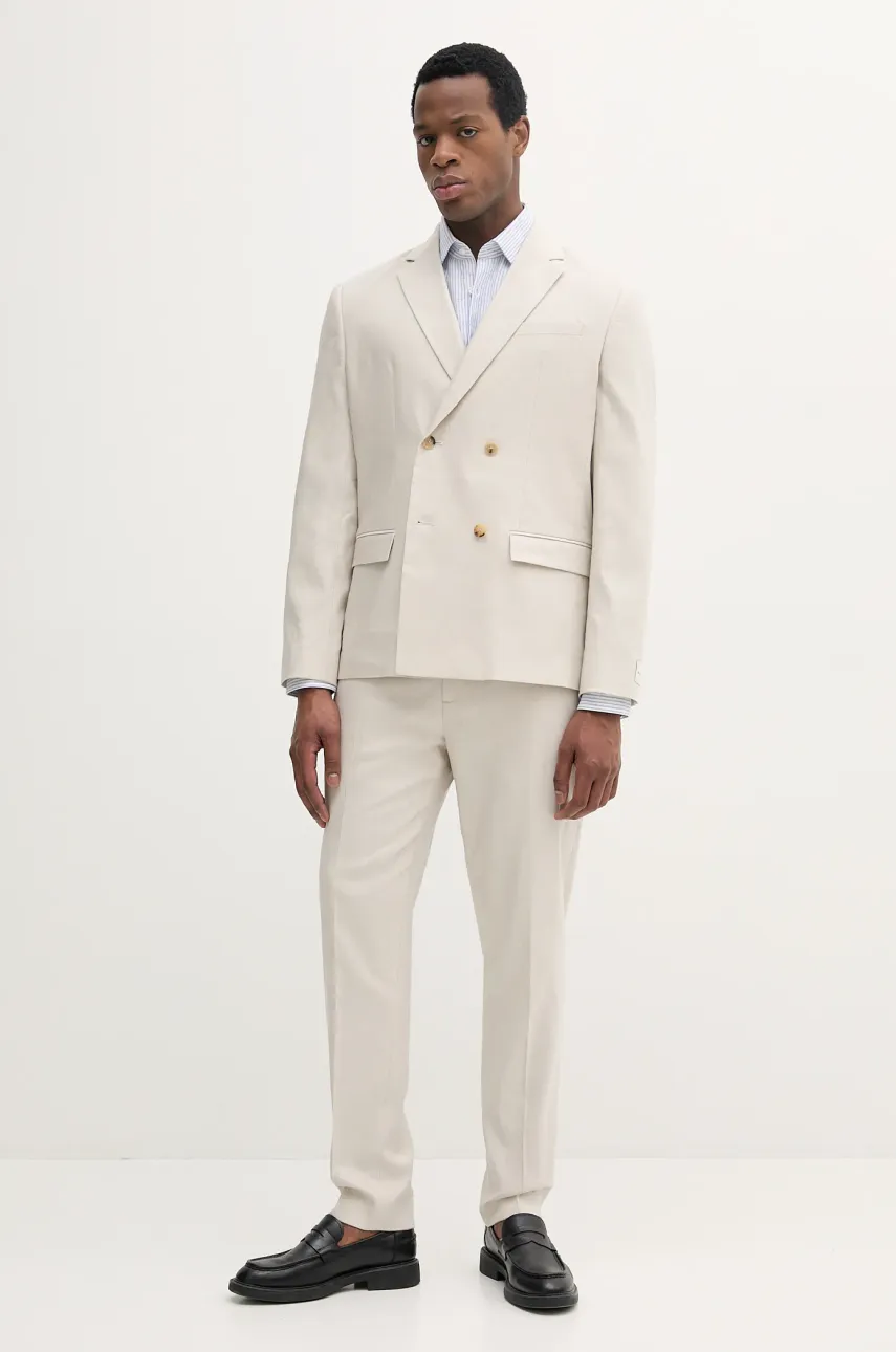 Льняная рубашка Calvin Klein мужская regular классический воротник K10K109332 Льняная рубашка Calvin Klein мужская regular классический воротник K10K109332