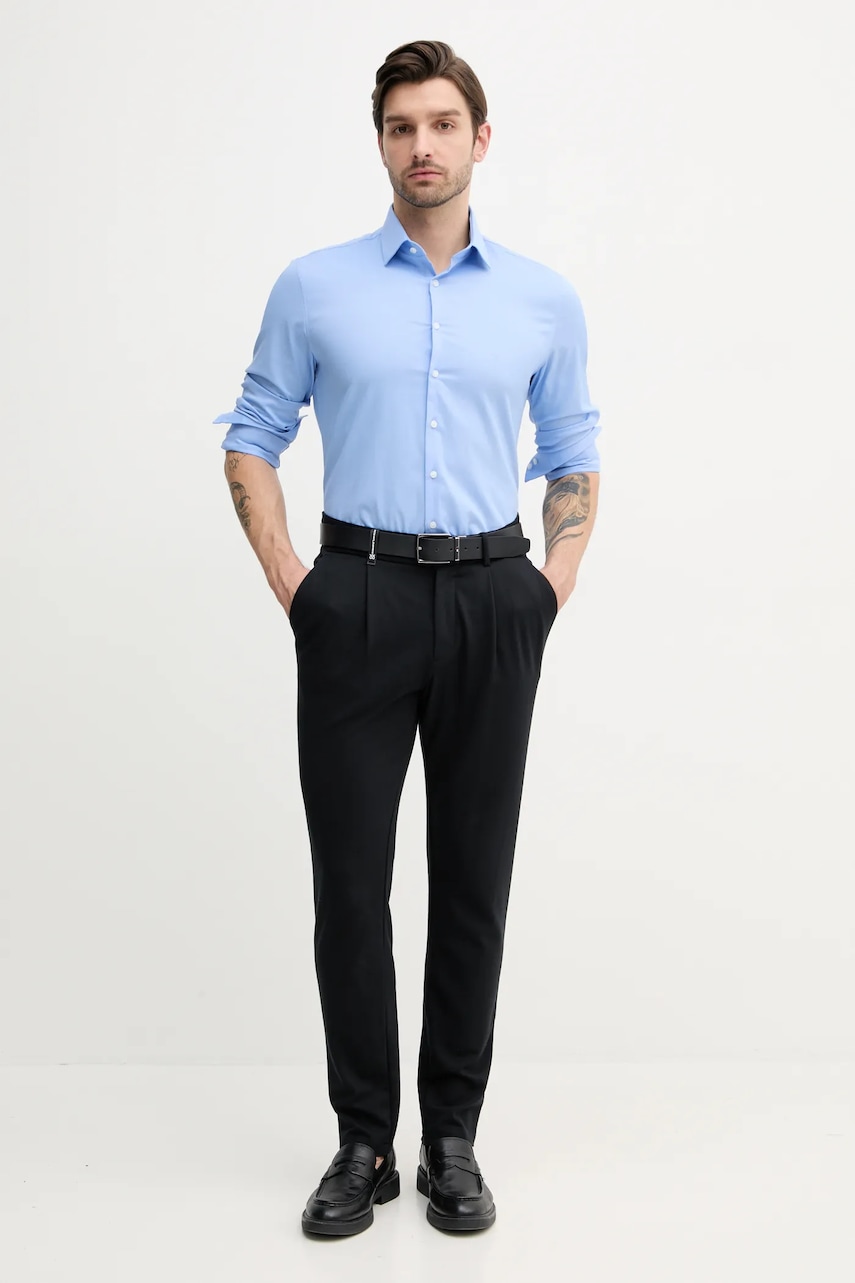 Рубашка Calvin Klein мужская slim классический воротник K10K114298 Рубашка Calvin Klein мужская slim классический воротник K10K114298