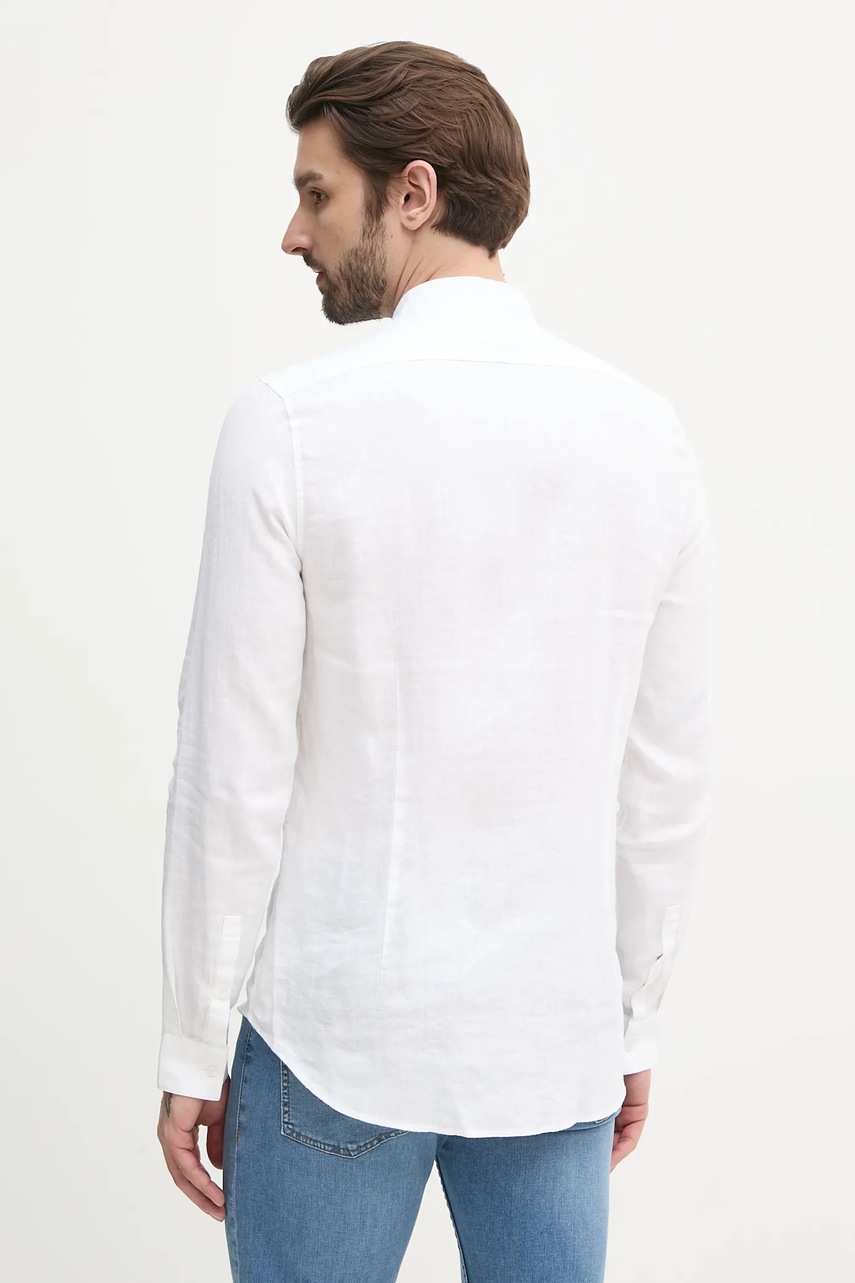 Calvin Klein len ing férfi, állógalléros, fehér, slim, K10K109511 termék 2. képe