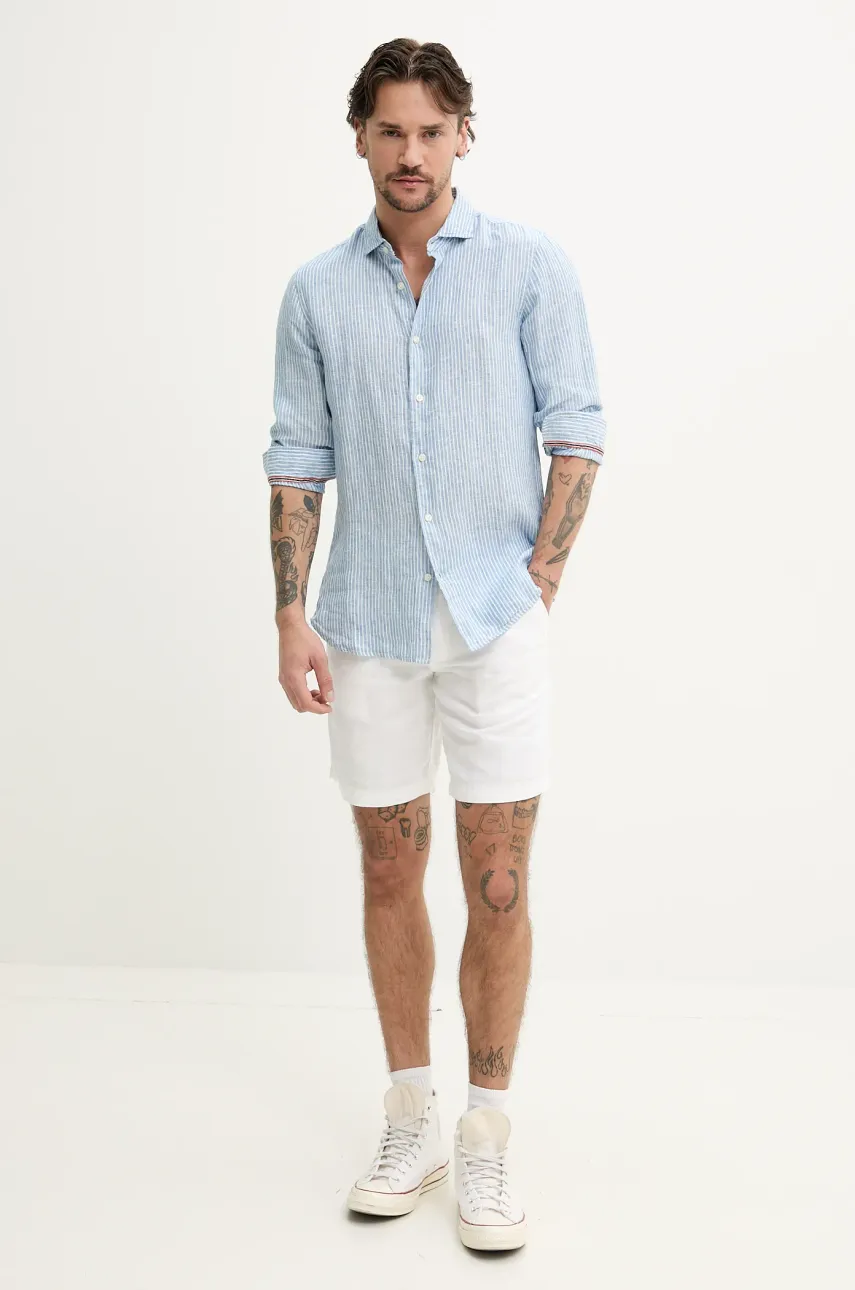 Льняная рубашка Superdry мужская regular M4010995A-FWJ Льняная рубашка Superdry мужская regular M4010995A-FWJ