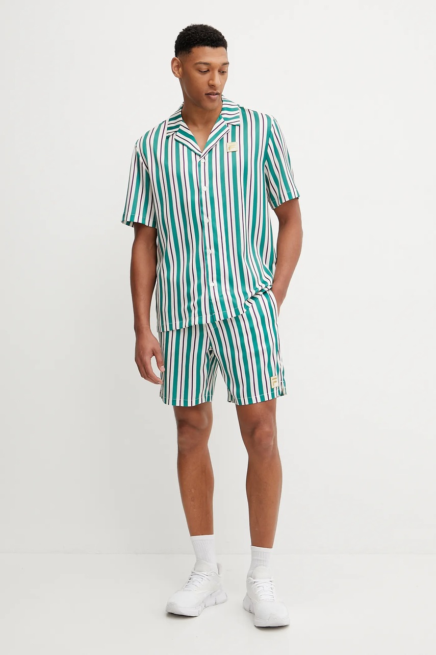 Рубашка Fila Lastro цвет зелёный regular FAM0926