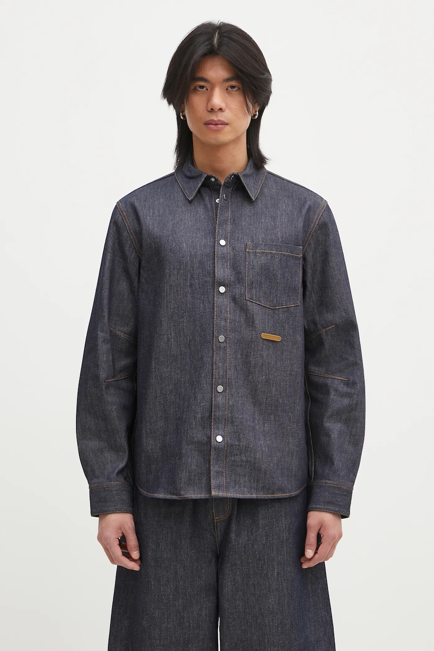 Helmut Lang cămașă din denim Curved Cl Shirt.Bkly