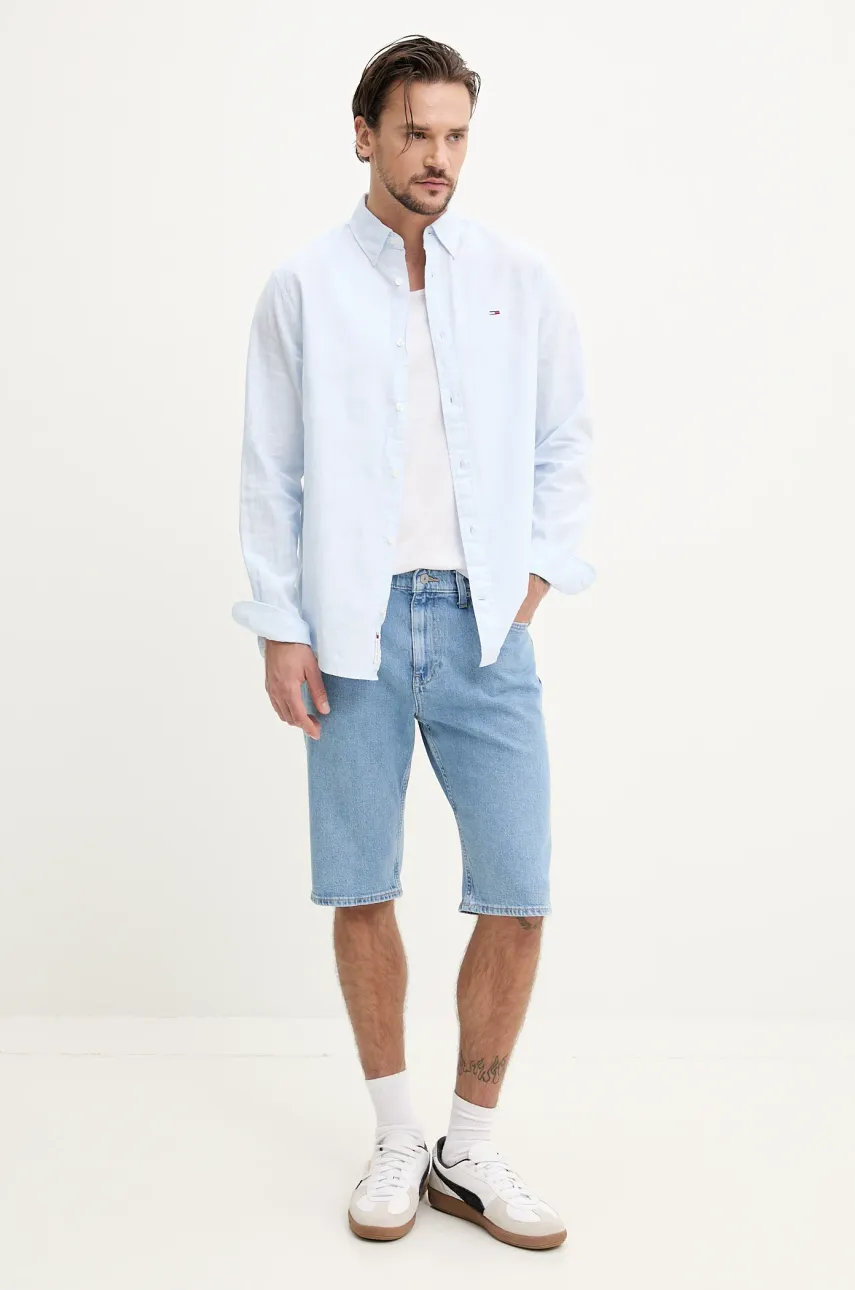 Рубашка Tommy Jeans мужская regular классический воротник DM0DM20875 Рубашка Tommy Jeans мужская regular классический воротник DM0DM20875