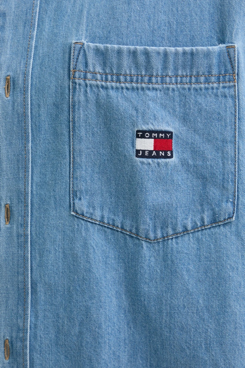 Τζιν πουκάμισο Tommy Jeans φωτογραφία