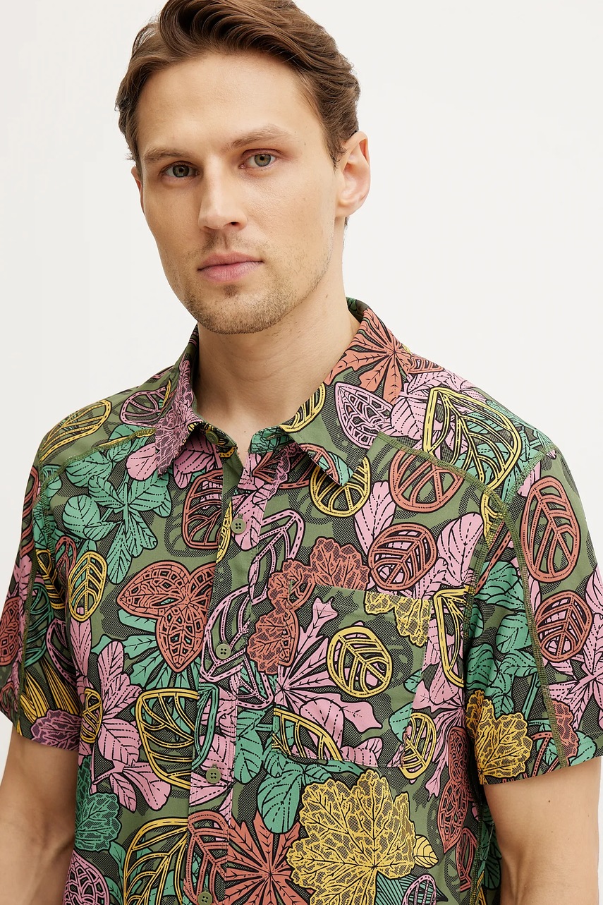 Πουκάμισο Smartwool χρώμα: πράσινο, SW017017 φωτογραφία