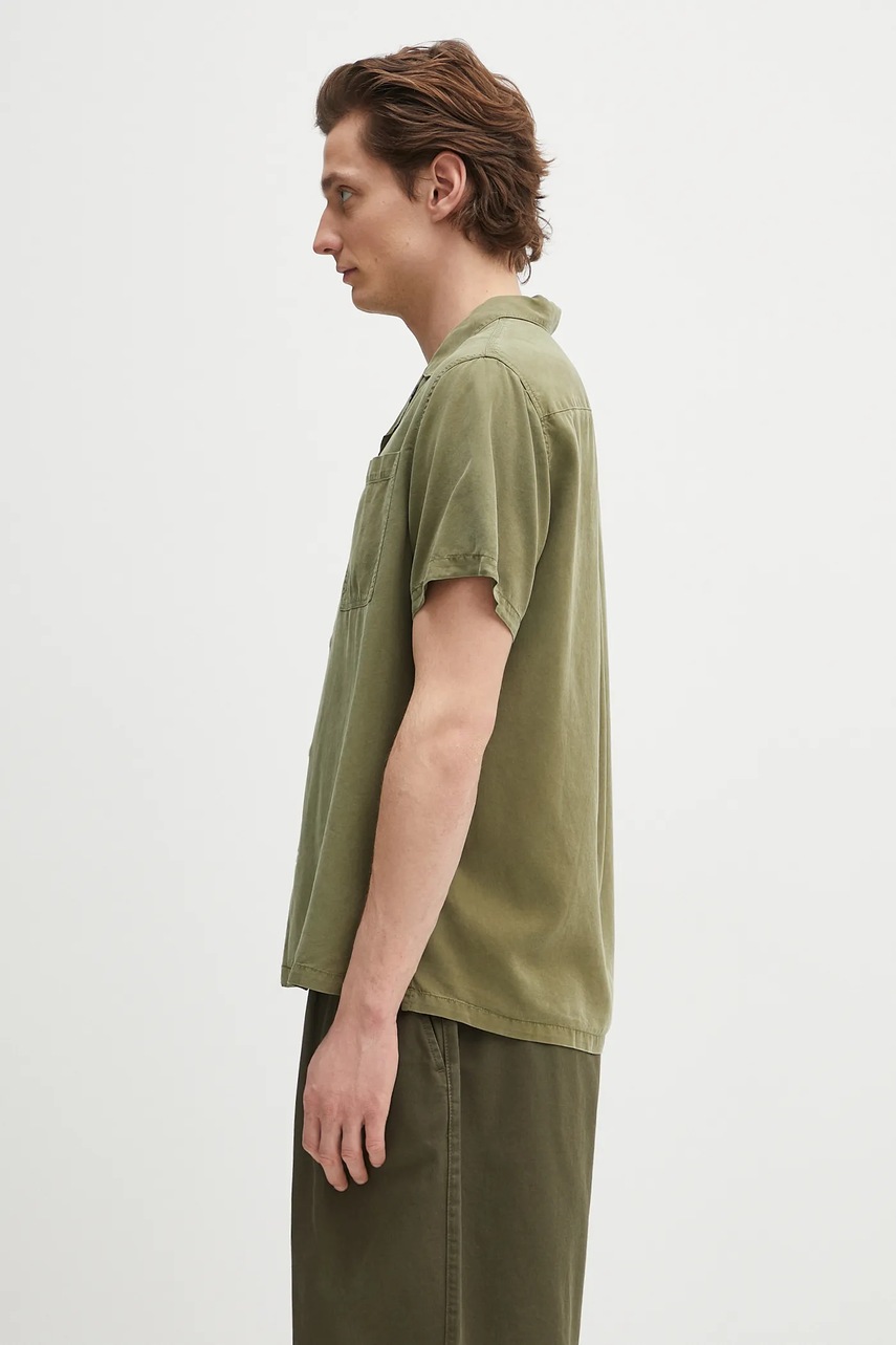 Рубашка Barbour Barbour Archer Relaxed Fit S/S Shirt цвет зелёный relaxed MSH5612