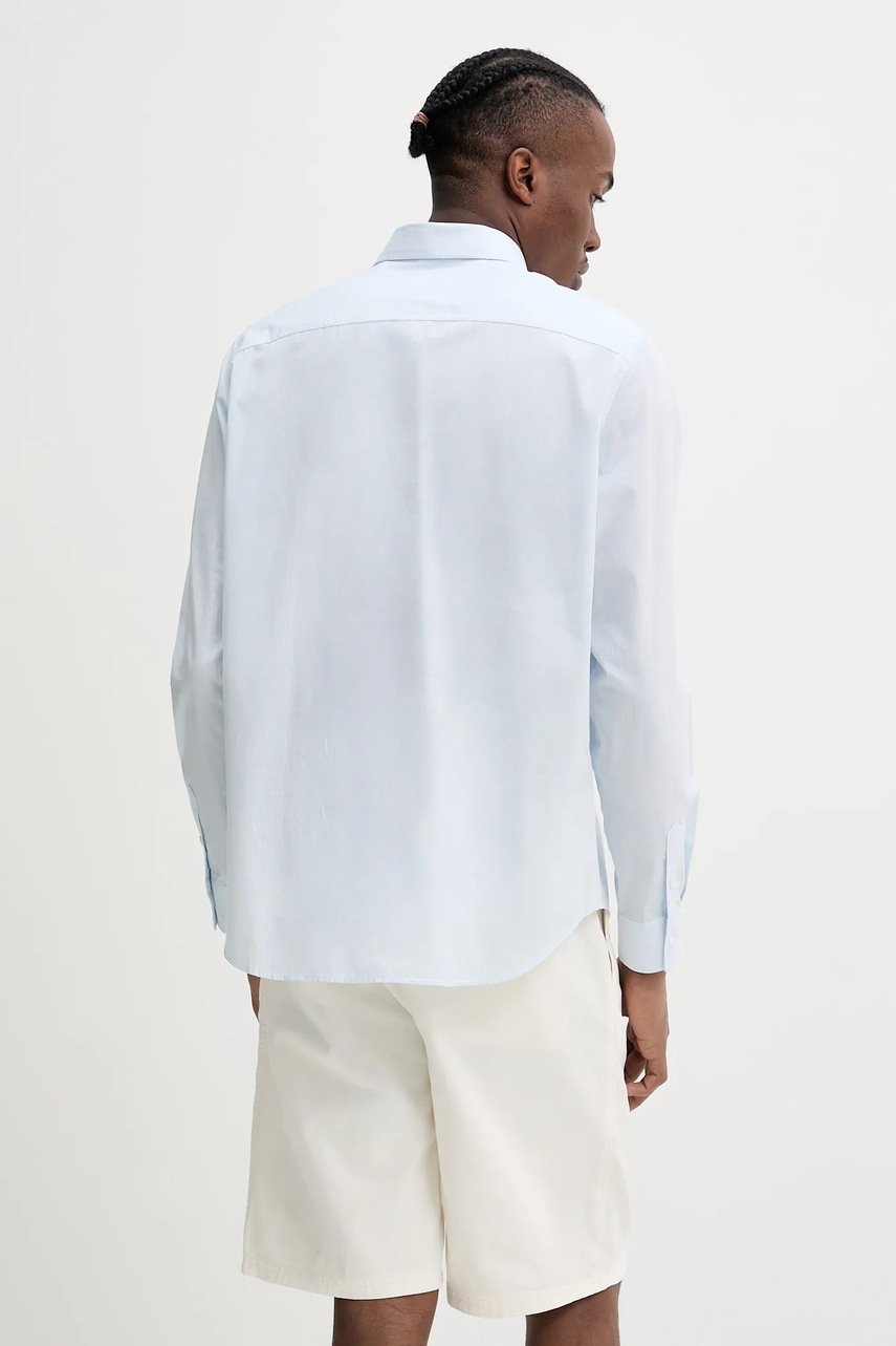 Βαμβακερό πουκάμισο Guess Jeans ανδρικό, χρώμα: μπλε, M5RH67 WGZ11 φωτογραφία