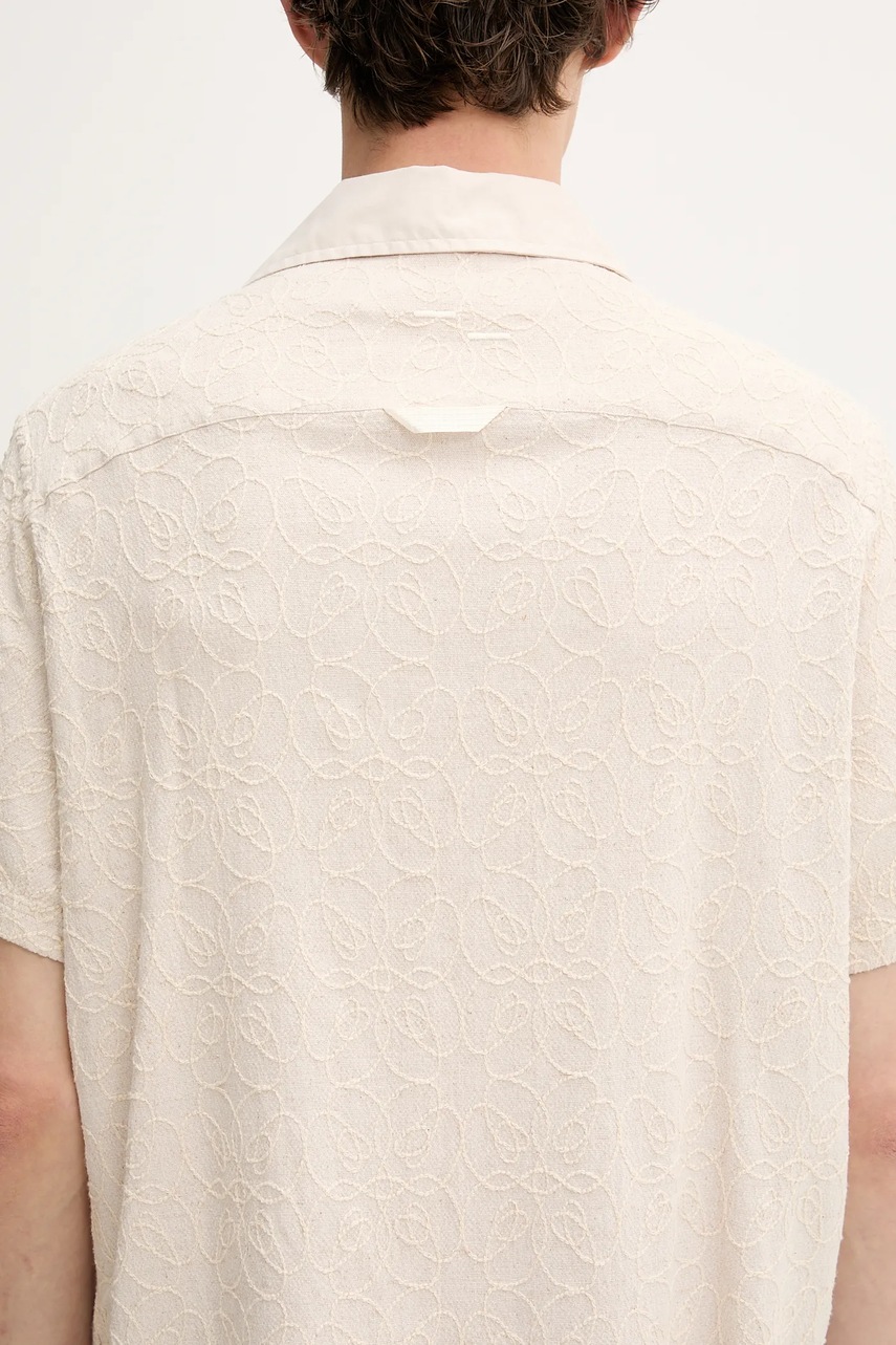 Košile s příměsí lnu Filling Pieces Resort (obrázek 5)