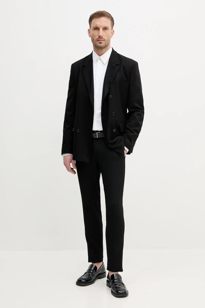 Рубашка Karl Lagerfeld KL STUDIO мужская цвет белый regular классический воротник 552663.605421 Рубашка Karl Lagerfeld KL STUDIO мужская цвет белый regular классический воротник 552663.605421