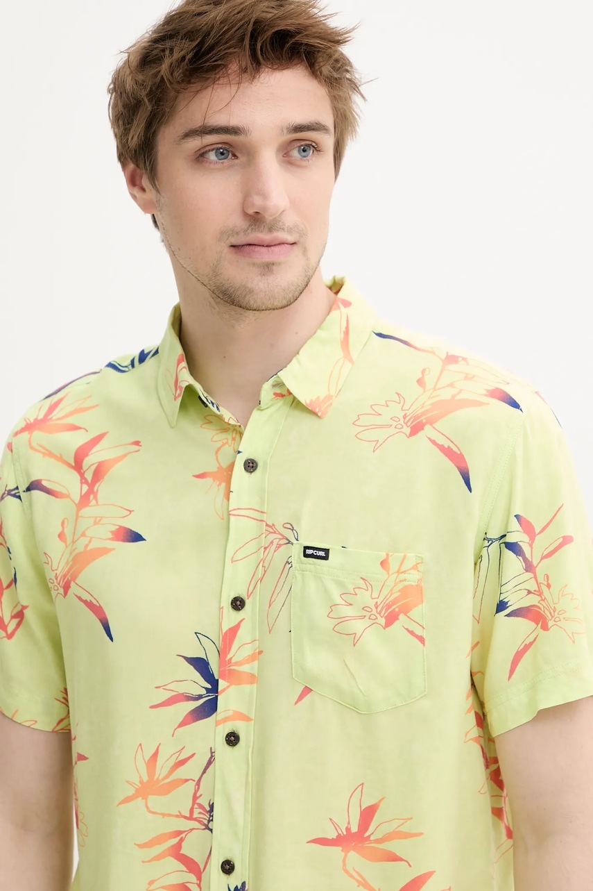 Πουκάμισο Rip Curl χρώμα: πράσινο, 03QMSH φωτογραφία
