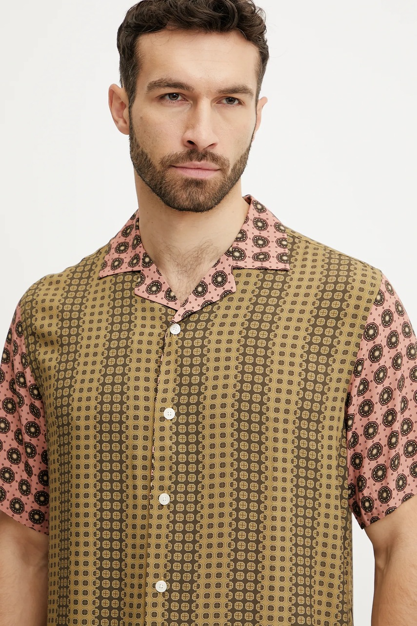 Πουκάμισο OAS χρώμα: πράσινο, 7005 φωτογραφία