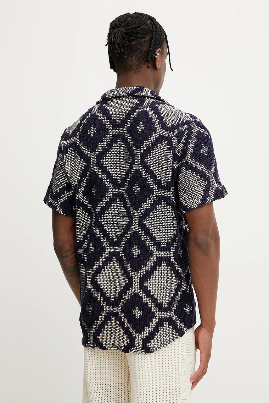 Πουκάμισο OAS χρώμα: ναυτικό μπλε, 7013 φωτογραφία