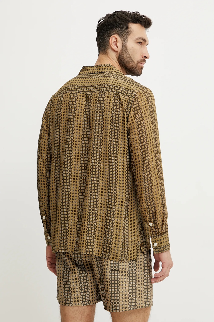 Πουκάμισο OAS χρώμα: πράσινο, 7019 φωτογραφία