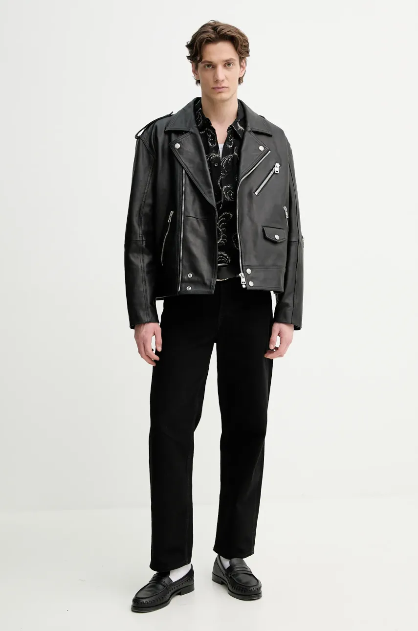 Рубашка The Kooples мужская цвет чёрный regular классический воротник HCCL30019K Рубашка The Kooples мужская цвет чёрный regular классический воротник HCCL30019K