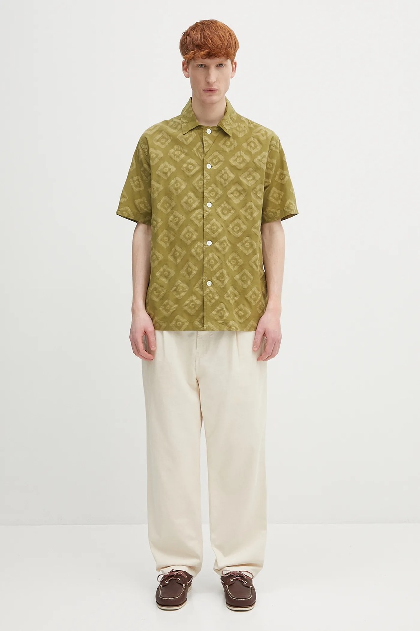 Norse Projects koszula bawełniana Mads Batik SS Shirt (zdjęcie 5)