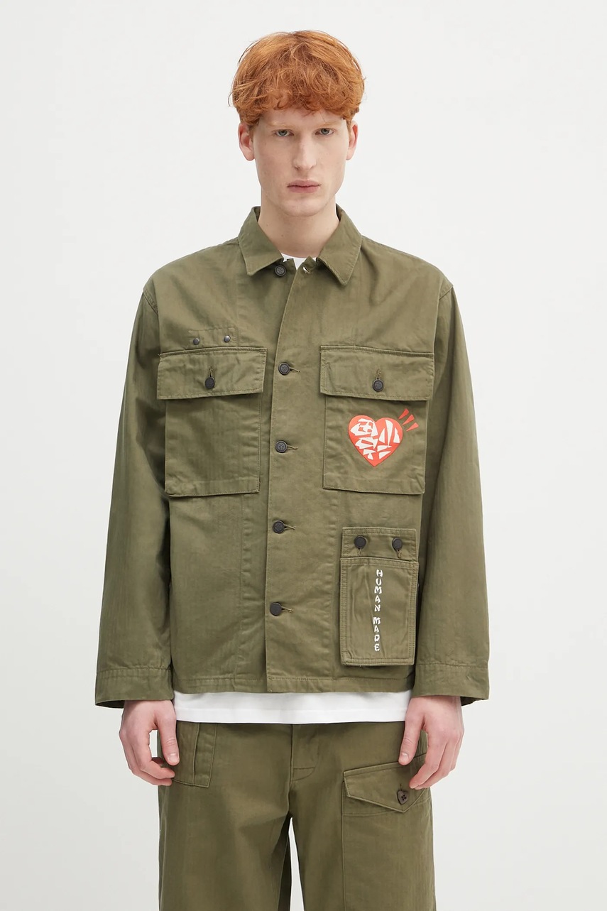 Human Made koszula bawełniana Military Shirt