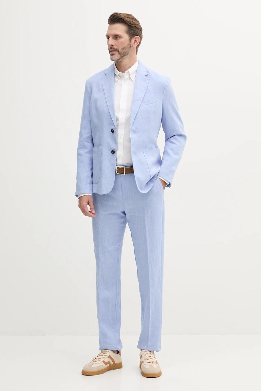 Рубашка United Colors of Benetton цвет белый regular воротник button-down 5KFHUQ05R