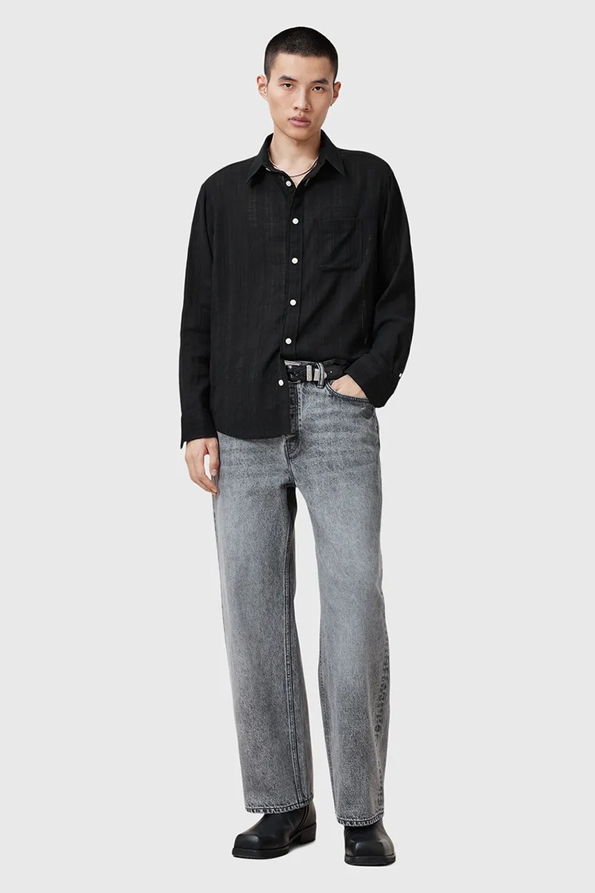 Βαμβακερό πουκάμισο AllSaints KARMI φωτογραφία