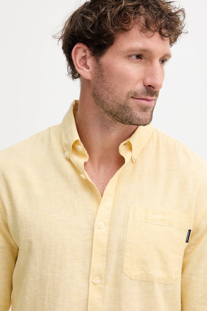 Πουκάμισο από λινό Lindbergh φωτογραφία