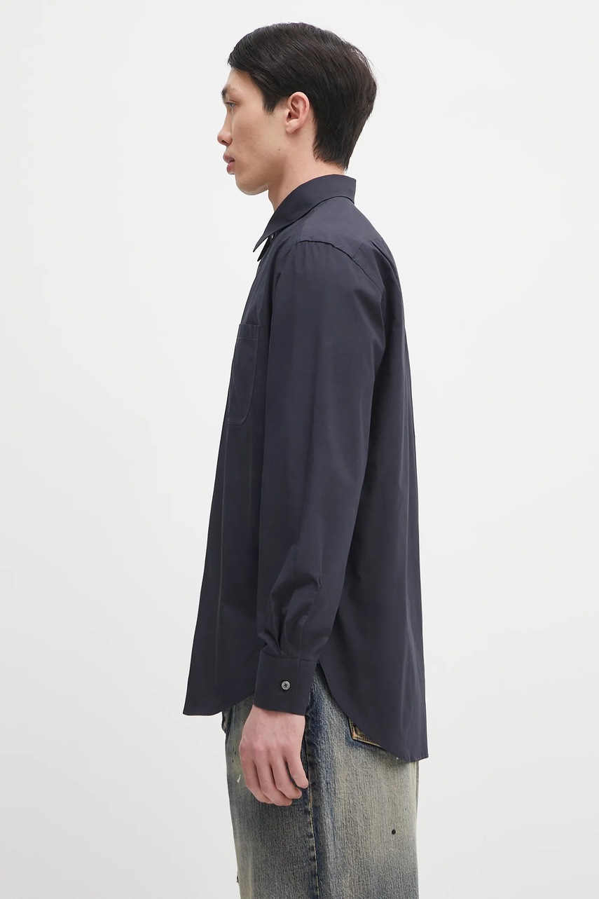 Хлопковая рубашка Paul Smith цвет синий regular классический воротник M1R-428Z-P02630 Хлопковая рубашка Paul Smith цвет синий regular классический воротник M1R-428Z-P02630