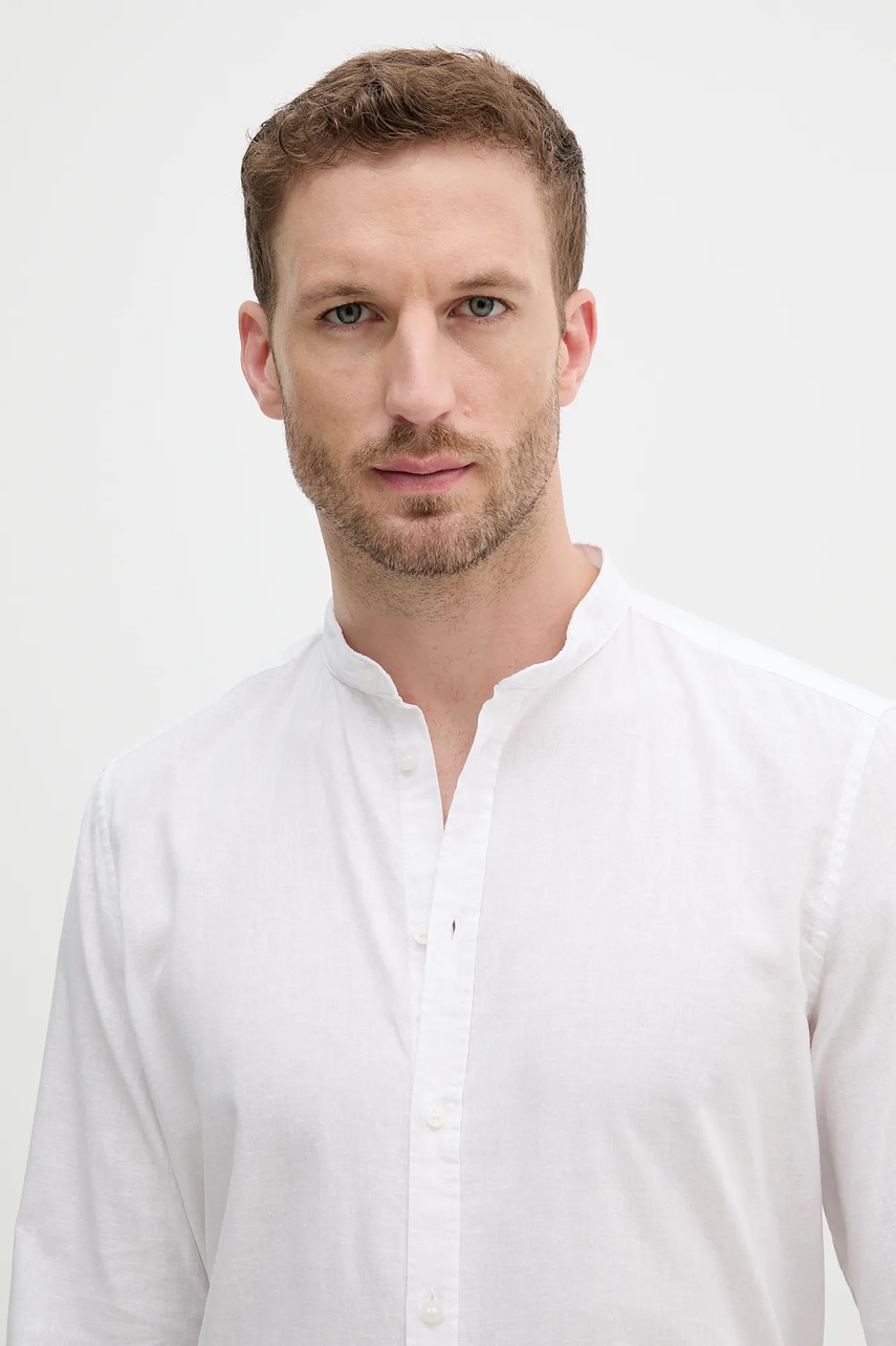 Lněná košile Sisley (obrázek 3)